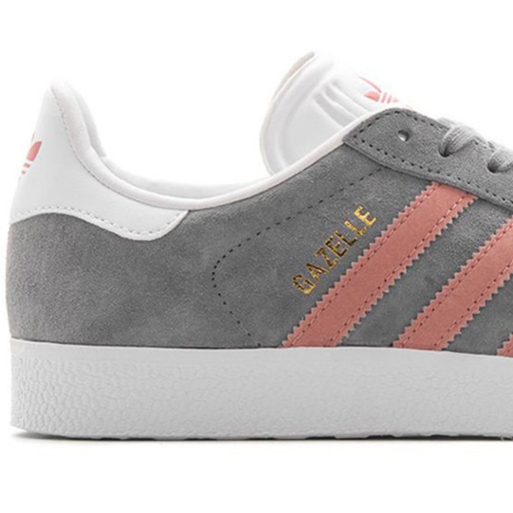 Adidas Gazelle Gray and Pink 8.5